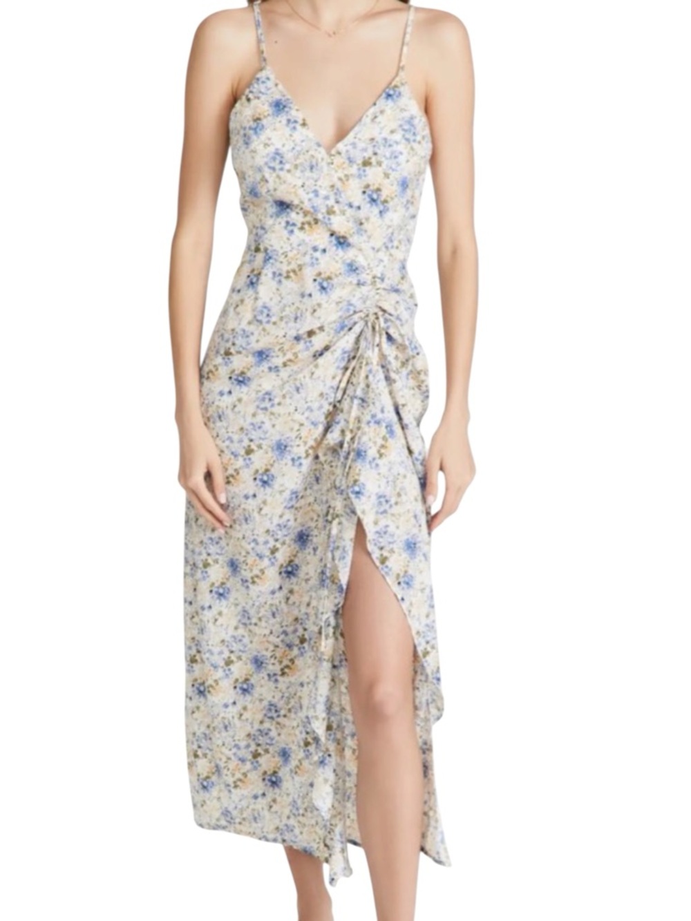 En Saison Maxi Dress Floral Slip Crepe M NWT